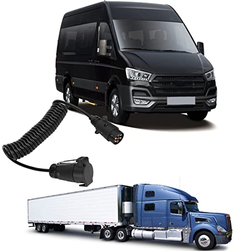 Spina per Rimorchio a 7 Pin con Cavo di Prolunga a...