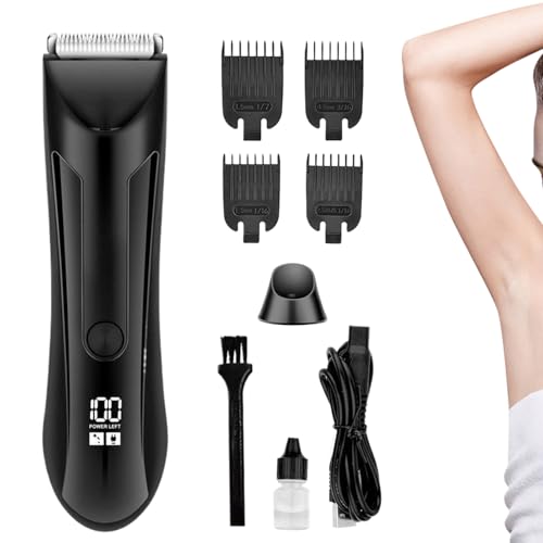 Wezalget Recortador De Barba Para Hombres - Máquina De Afeitar Eléctrica | Afeitado Para Cara Cuerpo Bigote Recortadora De Viaje Para Regalo
