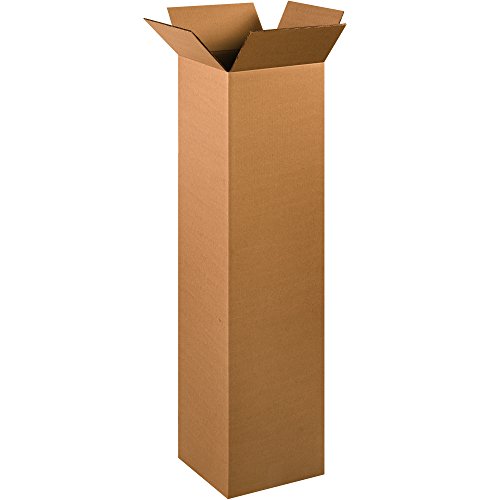 Image of Tape Logic TLHD121248DW Double Wall Boxes, 12 inch x 12 inch x 48 inch, Kraft (Pack of 10)