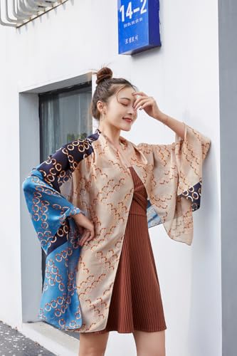 Image of MALINA Women's Polyester Silk Satin Stole Scarf - Soft Lightweight Fashion Wrap, Elegant Floral & Gradient Design, summer stole,Scarf For Women,Premium Stole,Large Size 180x90 cm'