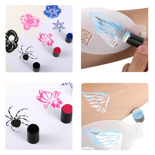 Depvision 30 Pieces Craft Finger Sponge Daubers Drawing Project Finger Painting Sponge Set for Face Paint Card Making, Painting, Stamping, Ink - Thumbnail 4