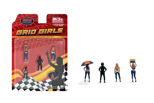 Set 4 Figuras Metal Grid Girls Escala 1:64 AD-2406MJ miniatura 1