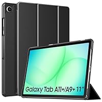 TiMOVO Custodia per Samsung Galaxy Tab A11+/A9+ 11 Pollici (2025/2023), Custodia Protettiva Leggera e Sottile con Cover Rigida, Auto Sveglia/Sonno, Nero