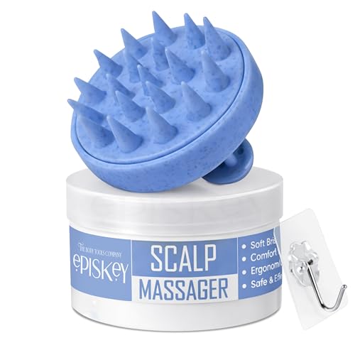 Scalp Massager Shampoo Brush, Eco-Friendly Wheat Straw Body With Soft Silicon Bristles, Hair Scalp Scrubber, Scalp Exfoliator | Dandruff Removal, Prevents Hair Loss For Men, Women (Jb-35)
