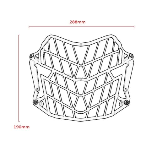 Couvercle protection grille phare Tenere 700 finition premium découpé laser - 4