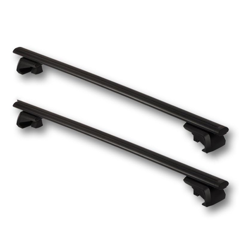 Baca Techo Bastidores Techo Para Coche, Barra Transversal Universal, Pie Varilla Carga, Material Nailon Para Vehículos Con Pista Superior Dividida Coche Automóvil Baca(140cm -5.5cm)
