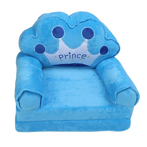 Akozon Sofá Cama Plegable de Dibujos Animados: Adorable Tumbona con Lindo Diseño de, Material de Terciopelo de Cristal Suave, Cremallera Segura, Ideal para Leer, Jugar y Tomar una Siesta (2 Niveles)