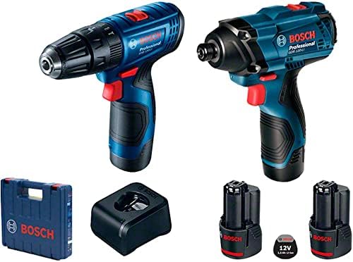 Bosch Kit Parafusadeira Furadeira GSB 120-LI e Chave de Impacto G...