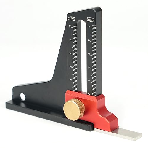 Depth Gauge - Height Aperture Caliper Depth Gauge Measuring Tool for Router and Table Saw Accessories Woodworking Set Up