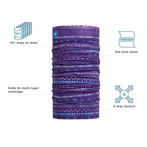 Turtle Fur Original Totally Tubular Neck Gaiter, UPF 50+, Multifunctional Headwear, 10+ Ways to Wear, Journey's End2