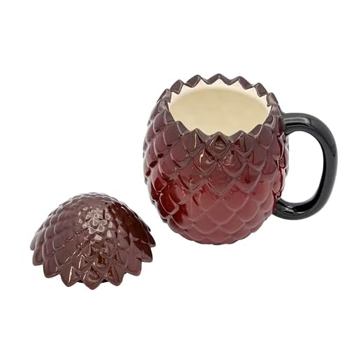 Taza 3D con diseño de huevo de dragón de Juego de Tronos