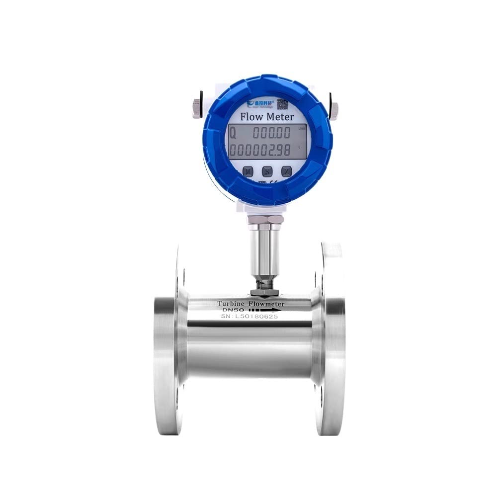 Caudalímetro Ultrasónico, Medidor de flujo de agua de la turbina DN40/50/65/80/100/125 Medidor de flujo digital Turbine Flower for gasolina de gasolina Gasolina agua de agua Alcohol 4-20 MA RS485(DN40