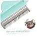 VICASKY Cat Hair Comb for Grooming Shedding Dual Function Massage Brush for Loose Fur Tangled Hair Non Slip Handle Compact Design for Easy Carrying