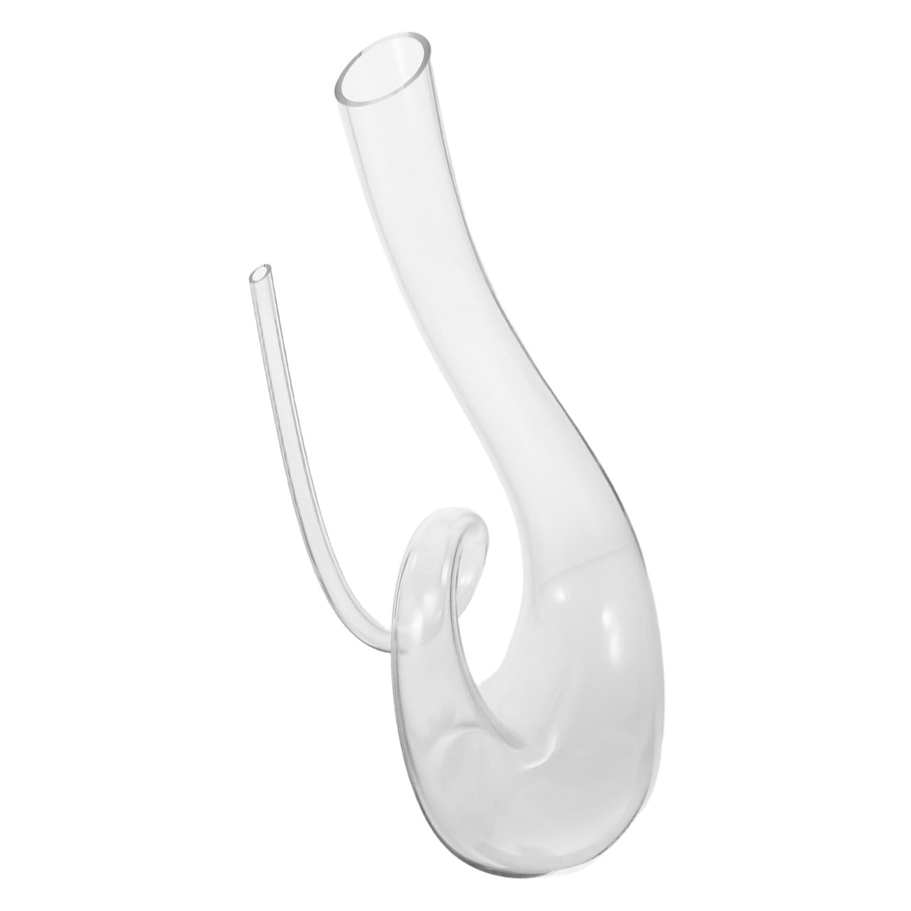 Decanter in Cristallo senza Piombo 1300 Ml Aeratore Integrato Caraffa Trasparente Stabile per Vini Rossi e Distributore di Bevande Elegante per Casa e Bar