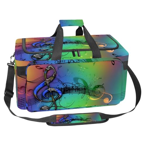Sac de sport 30L bleu à motif ancres de bateau de dimensions 25x48x26cm