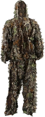 Zicac 3D Ghillie Tarnanzug Dschungel Ghillie Suit Woodland Camouflage Anzug Kleidung Für Jagd Verdeckt Festschmuck