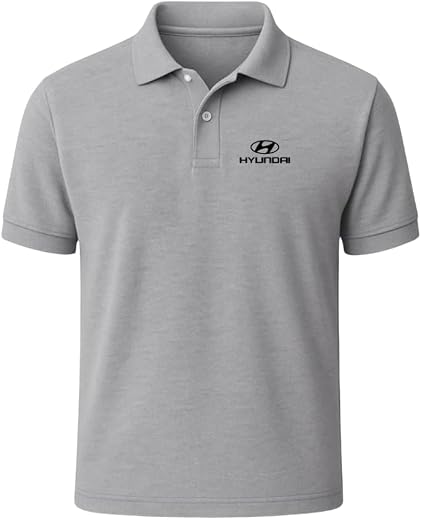 Zoobang Branded Mens Half Sleeve Cotton Striped Polo T-Shirt for Mens || Branded Tshirt for Men Hyundai T-Shirt
