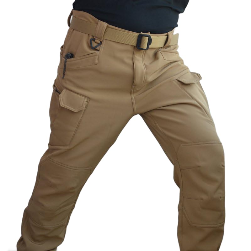 [Tumanld] 裏起毛ズボン男性 コンバット カーゴパンツ 迷彩ズボン メンズ ワークパンツ 防寒ズボン 裏起毛 戦術パンツ 暖かい アウトドアズボン メンズ トレーニング ズボン 作業着 スリム 軍用パンツ 作戦服 作業服 耐久性