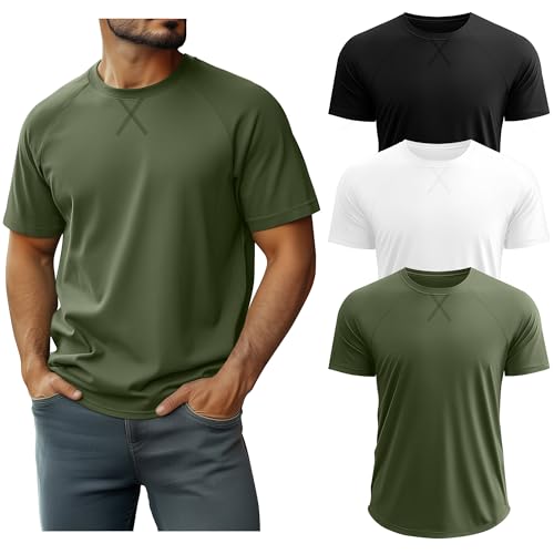 Neer 3 Pack Men's Big and Tall Short Sleeve Shirts Cotton Summer Crew Neck Embroidery Loose Fit Tops Casual Basic Tees2