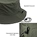 woogwin Waterproof Bucket Rain Hat with Chin Strap Quick Dry Packable Boonie Sun Hat Safari Hat UV Protection(Green)