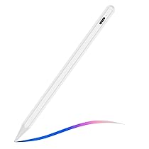 Stylus Pencil per iPad 2018-2025, 15 Ore di Utilizzo, Sensibilità all’Inclinazione & Rifiuto della Palma, Compatibile con iPad 6-11th A16, Pro 11, 12.9, 13, Air 3-5th M2, M3, Mini 5-7 A17 Pro