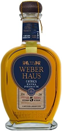 CACHAÇA EXTRA PREMIUM WEBER HAUS 5 ANOS SOLERA 750 ML