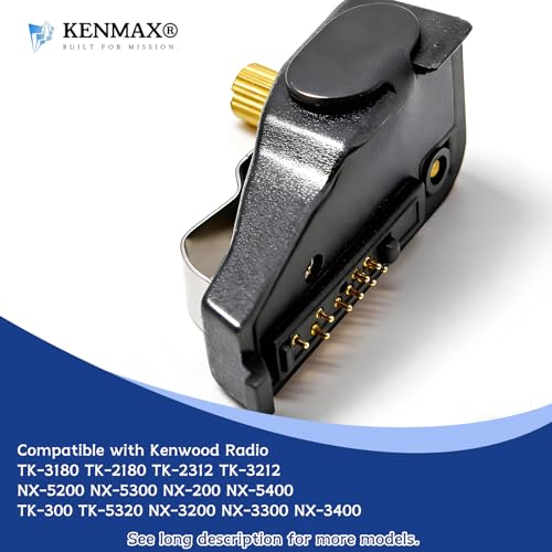 Adaptador de audio Multi Pin a 2-Pin K para radios Kenwood miniatura 5