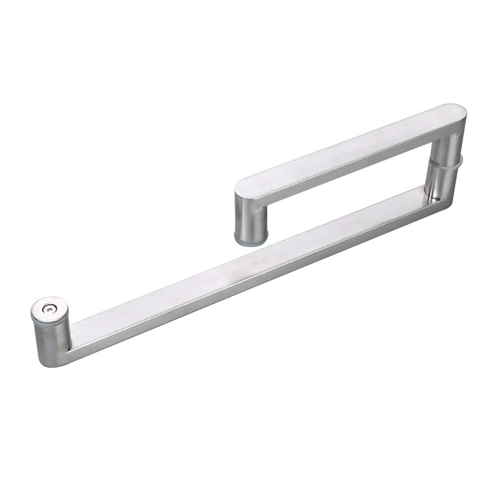 GYRAZXS Shower Door Handle for Glass Door |Polished 304 Stainless Steel Bathroom Pull Push Door Handle Sets (Size : 225mm+425mm)