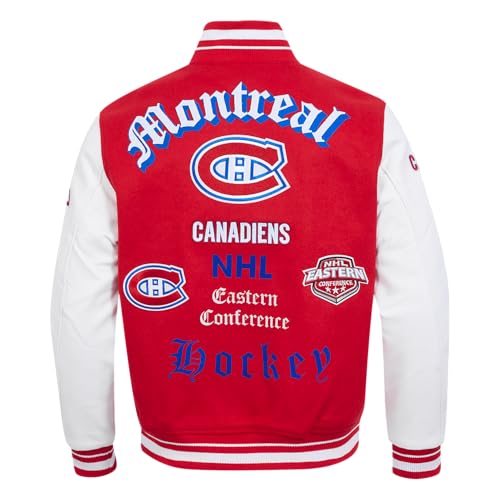 Image of Pro Standard Mens NHL Old English Varsity Jacket