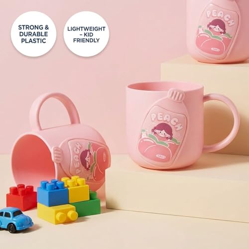 Image of FunBlast Milk Mug for Kids - 320 Ml; Unbreakable Mug for Kids, Milk Mugs for Kids Unbreakable - Milk Drinking Cup for Kids (Pink)