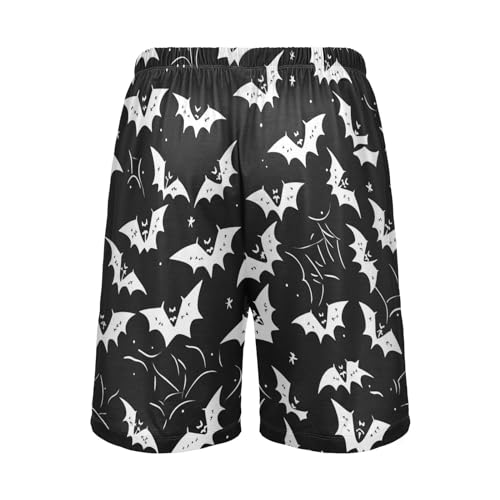 J JOYSAY Pajama shorts Mens Lounge Sleep Shorts Watercolor Yellow Pink Flowers Straight-Fit Men Pajama Bottoms3