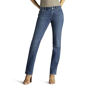Lee-Womens-Petite-Flex-Motion-Regular-Fit-Straight-Leg-Jean Lee Women's Petite Ultra Lux Comfort with Flex Motion Straight Leg Jean Rayne 8 Petite