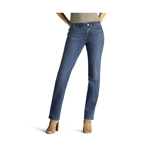 Lee-Womens-Petite-Flex-Motion-Regular-Fit-Straight-Leg-Jean Lee Women's Petite Ultra Lux Comfort with Flex Motion Straight Leg Jean Rayne 8 Petite
