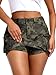 ELLEVEN Mini Cargo Skort for Women High-Stretch Denim Short Y2K Low Waist Denim Women's Jean Skirt Casual Trendy Summer Skort with Pockets Going Out Camo Large