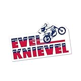 Evel Knievel Bumper Sticker Evel Knievel Bumper Sticker by The Coop