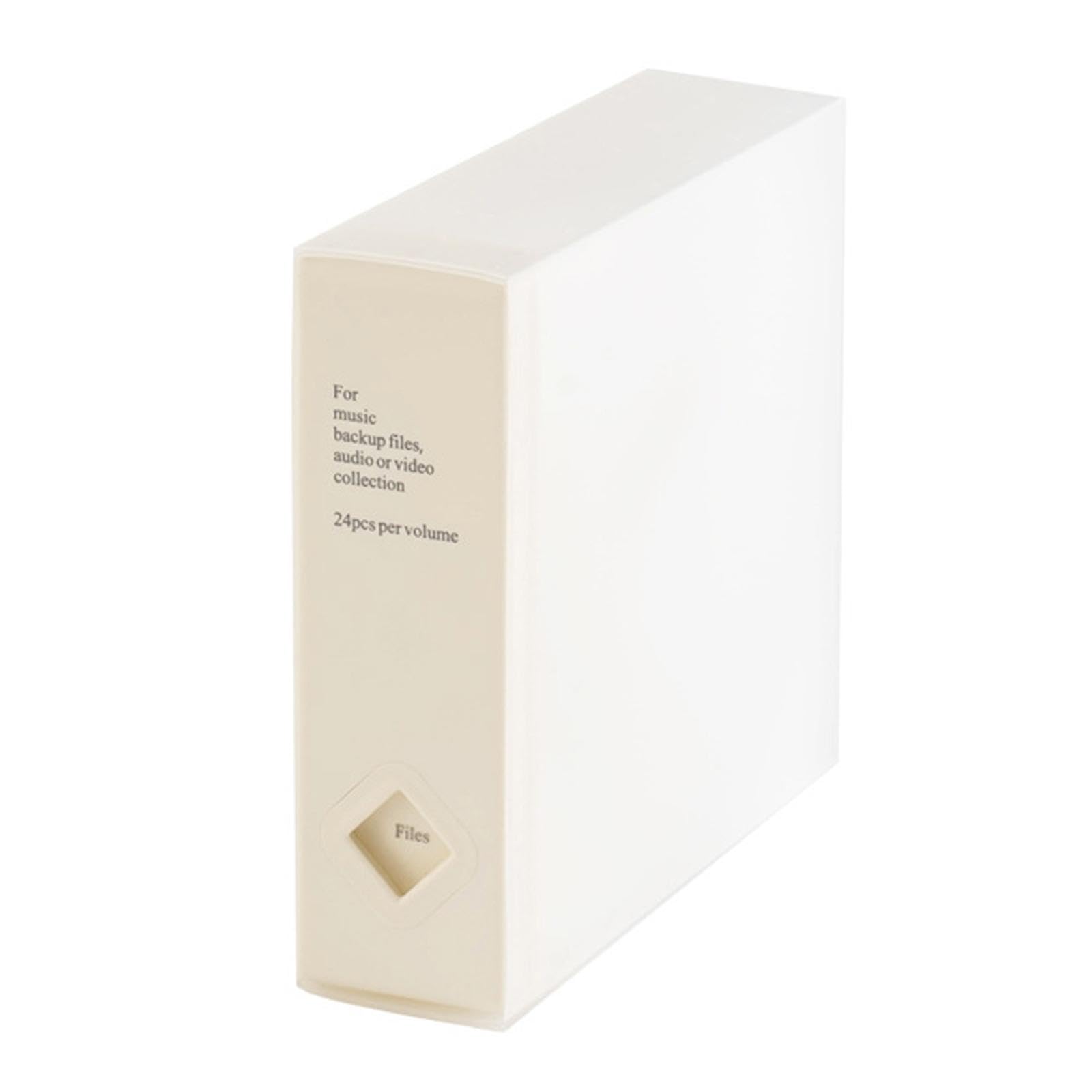 Limtula White 24 Cds Holder Organizers For Music Lovers And Movie Collectors Seeking Neat Storage Storage Case