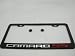 Chevy Camaro SS Black License Plate Frame with Caps