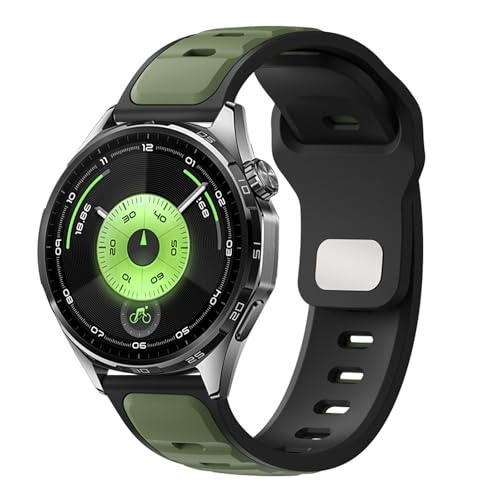 Image of 22mm Silicone Strap Compatible with Huawei Watch GT 6 Straps,GT 5 /4 /3 /2, Sport Strap for Watch 4 /3 46 mm,Compatible with Garmin Vivoactive 4 /Venu 3 Band,for Amaz-fits GTR 5 /4 /3 47mm