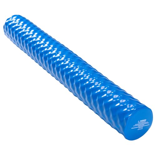 DUMOS Pool Noodles, 46-Inch Swim Noodles with Anti-Slip Ripple Design, Jumbo Pool Floats, Premium Vinyl Coating and UV Resistant, for Lake, Adults and Kids, Blue