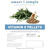 Smart & Simple Vitamin E Pellets | Horse Supplement Pellets | Vitamin E for Horses | Immune Support | Pellet Form for Easy Feeding | 112 Servings | 3.7 LB Bucket