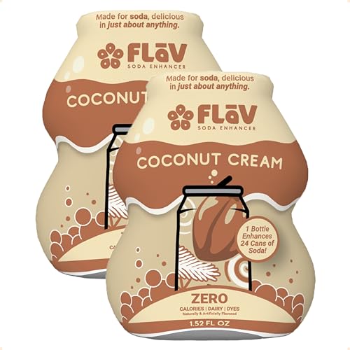 Flāv Dirty Soda Syrup | Coconut Cream Soda Enhancer |