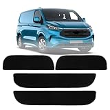 Opaltool 4-TLG Teppiche Einstieg Trittstufen passend für Ford Transit Tourneo Custom Trend Titanium Active 2023-2026, Teppiche Fußmatten mit Klebeband für 2 Schiebetüren