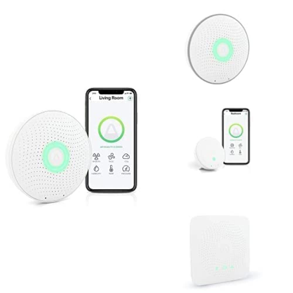 AirthingsWave Bundle - (Radon, VOC, CO2, Mould Risk, Humidity, Pollen levels, Temp, Pressure)