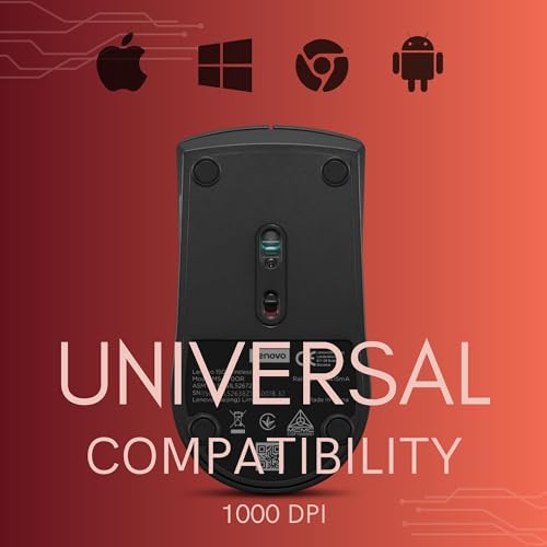Ratón Lenovo 150 RF sans fil 1000DPI Ambidextre 3 Boutons - vue 6