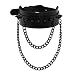 Produktbild Bnmgh Persönlichkeitsübertreibung Leder Choker Collar, PU Leder Punk Rock Gothic Spike Nieten Choker Collar Halskette verstellbar