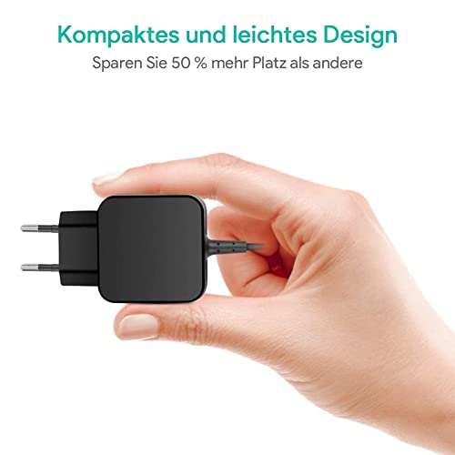 HKY Netzteil 5V 3A Adapters für Yealink IP Phone T-Serie SIP-T54W SIP-T58W T31P T46U T41S, TP-Link/Netgear/D-Link/Fanvil SIP-Phone Ladestationen, ICY Box USB-C Docking Station IB-DK2251AC