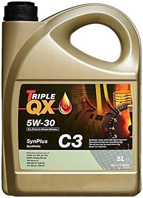Triple QX 521776061 SynPlus 5L Engine Oil 5 Litre 5W30 C3 Fully Synthetic