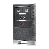 Cadillac Key Fob Cover - 4 Button Remote Control Shell Case - Compatible with DTS (2008-2011), STS (2008-2011), CTS (2008-2013) - Replace Part OUC6000066