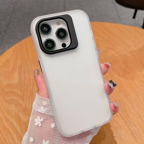Couverture transparente iPhone 13 Pro avec support d'objectif pliant