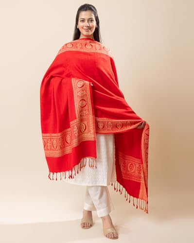 Image of Wrap me Warm Shawl for Women | Soft Viscose Acrylic Poly Wool Shawl - Warm & Lightweight Winter Wrap - Stylish Ethnic Stole for Women - 1010
